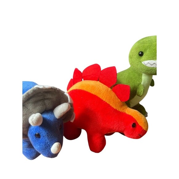 Lot of 3 Gund Dino Chatter 8" Plush Toys Stuffed Animals Multicolor Kids 6051874 - Picture 3 of 9